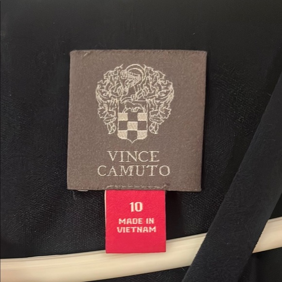 Vince Camuto Pink and Navy Blue Halter Dress - Picture 3 of 4